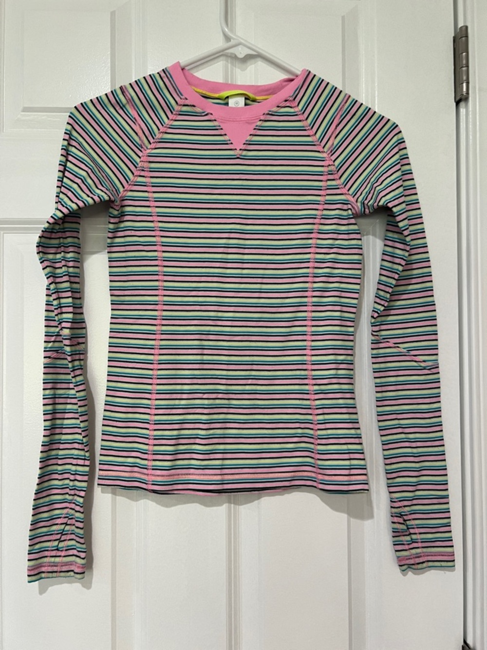 Lululemon ivivva  Striped shirt girls size 10
